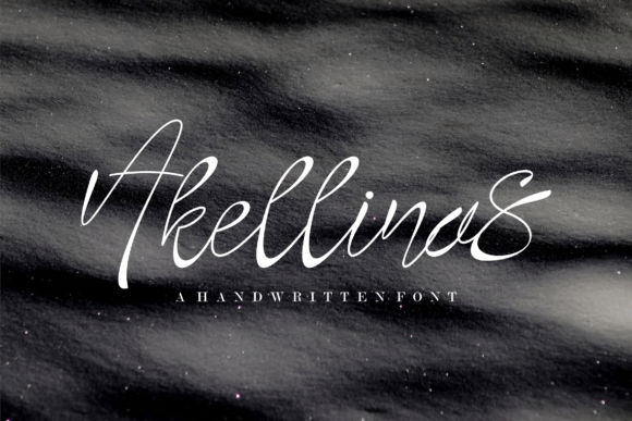 Akellinas: A Sophisticated Script Handwritten Font