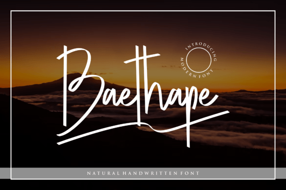 Baethape: Bold Script Font for Branding