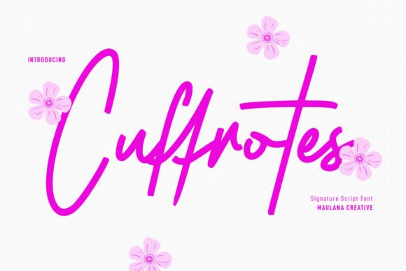 Cuffrotes: A Script Font for Elegant Branding