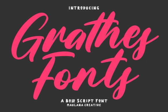 Grathes: A Bold Script Font for Creative Campaigns