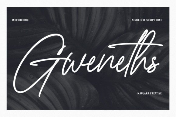 Gweneths Font for Creative Campaigns