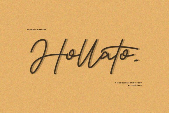 Hollato: A Script Font for Creative Makers
