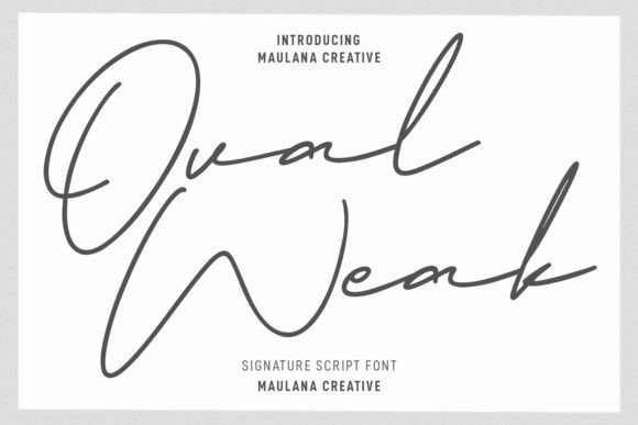 Ovalweak Font for Stylish Design
