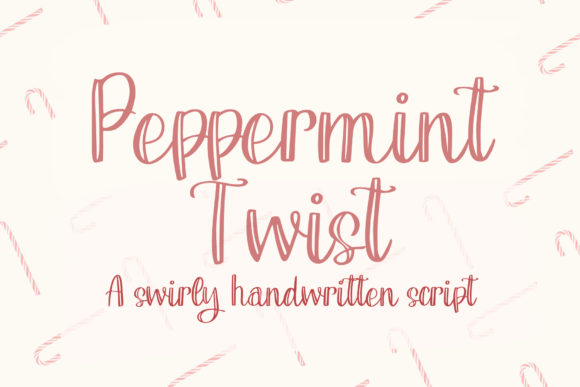Peppermint Twist Font for Creative Projects