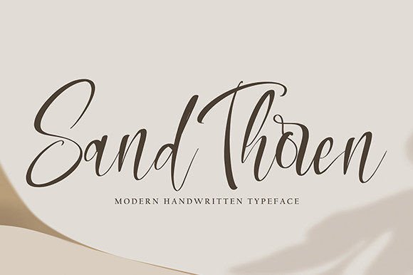 Sand Thoren: A Dazzling Script Font for Business