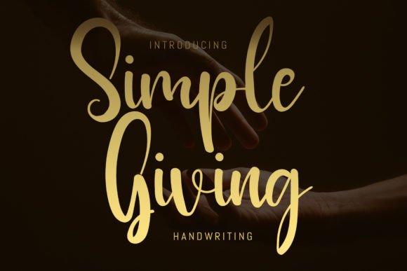 Simple Giving Font for Web Design