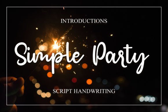 Simple Party Font for Creative Design