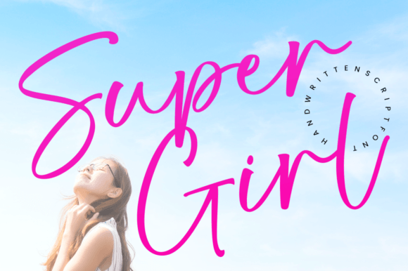 Super Girl Font: Elegant Script for Editorial Design