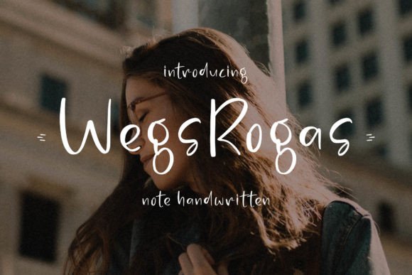 Wegsrogas Font: A Handwritten Style for Branding