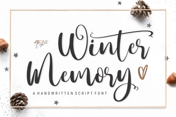 Winter Memory Font for Creative Projects